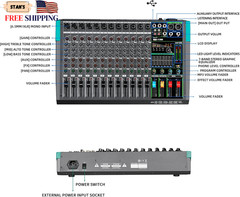 Depusheng PA12 Professional Audio Mixer Sound Board Console Desk System NEW USA