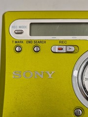 Sony MZ-R700 Walkman MiniDisc Recorder Not Working For Parts Yellow