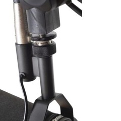 Gator Frameworks Desktop Microphone Stand with 360 Degree Rotation and XLR Cable
