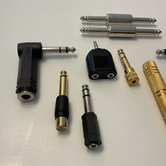 Hosa Adaptor & Various Music Adaptors Coupler Radio Shack Lot of 9 Miscellaneous
