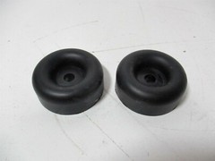 Penn-Elcom (9106) 2.5″ Diam. x 1″ High Black Large Round Rubber Foot – Lot of 2