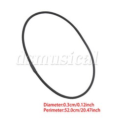 10 Pcs Black Microphone Shock Mount Rubber Rings 20.5inch x 0.12inch
