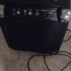 ION Block Rocker Portable PA Speaker System, Black, Wired AUX Input, AM/FM