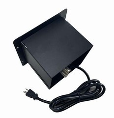PROCRAFT JUMBO 4 HOLE LID FEED-THRU Floor Box w/ 3) AC 5) XLR Female 1) XLR Male