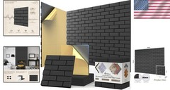 Elegant 3D Brick Soundproof Panels – Enhance Acoustics, Perfect for Home Use