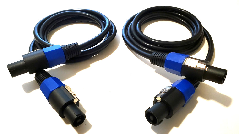 2-pcs 6ft Speakon To Speakon Twist Lock Speaker cable PA, Dj’s, Pro Audio