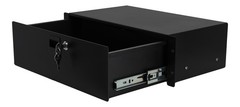On-Stage RDLS3000 3U Shallow Solid-Steel Locking Rack Drawer