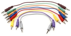 Hosa CSS-830 1/4″ TRS Male Patch Cable 8-pack – 1′ (Various Colors)