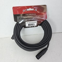 KIRLIN Cable MPC Microphone Cable, XLR, BLACK, 25FT. I2 Music Guitar Concerts