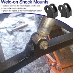 Shock Bracket Weld on Shock Mount – Heavy Duty Brackets for Off-Road Trailers Re