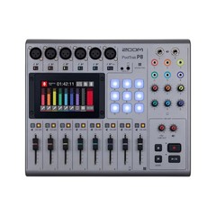 ZOOM PodTrak P8 Workstation for Podcast Recorder W/Box