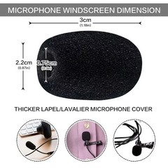 5-200Pcs Microphone Windscreen Sponge Cover Headset Mic Foam Cover Protective Ca