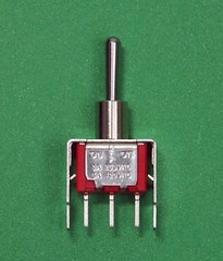100pc Miniature Toggle Switch 1MS3T1B4VS2QES On/Off/On 3P SPDT 2A250V V-Bracket