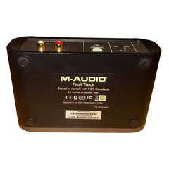 M-Audio Fast Track USB Audio Interface Podcast Guitar Vocals Recording Tested