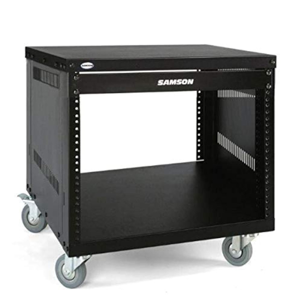 Samson SRK8 Universal 8 Space Rack Stand 8-space (16″ x 20″ x 18″), Black