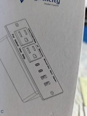 Recessed Power Strip 30W USB C,Furniture Flush Mount Desk Outlet,2 Outlets 4 …