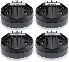4x B&C DE200 1″ 8Ω, 100W continuous program power capacity, 106 dB sensitivity