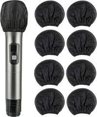200 Pcs Funda Desechable Para Microfono Microfono De Mano No Tejido Parabrisa.