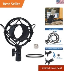 Professional Shock Mount for Condenser Mics (47-53mm) – Noise Reduction Design