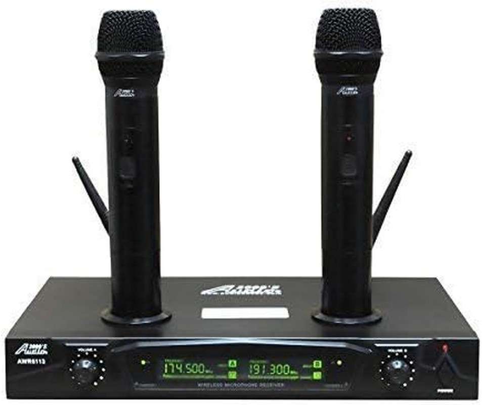 AWM6113 VHF Rechargeable Wireless System with 2 Handheld Microphones