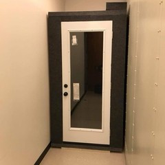 4x4x7’5” Vocal Booth Glass Door Upgrade – Complete ISO Booths