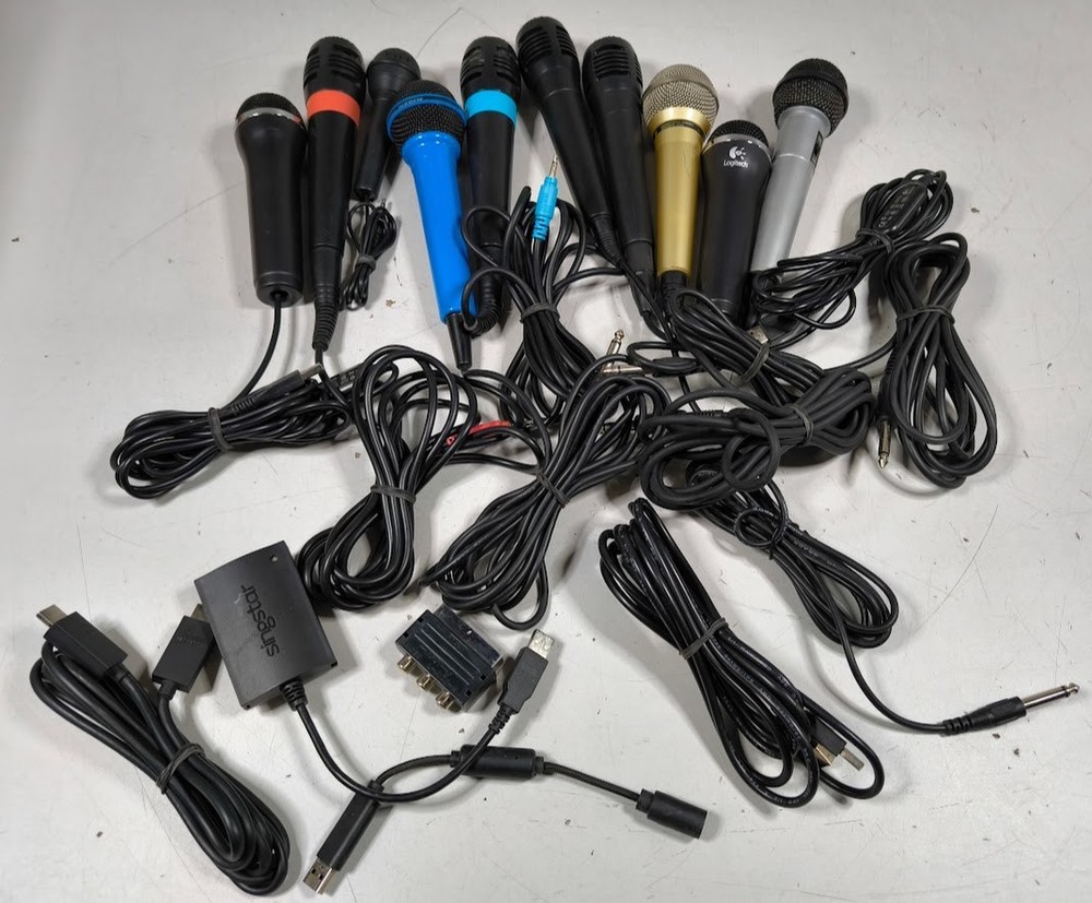 LOT OF 10 Various Brands & Models Microphone Used Working