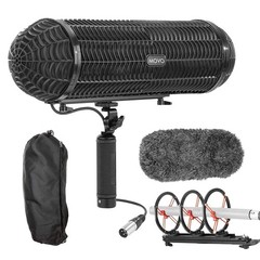 Wind & Vibration Protection System for Shotgun Microphones – 12-point Shockmount