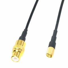 RCA Phono FM to microdot male cable for Wireless Audio Aux Transmitter Receiver