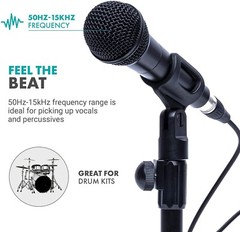 Movo HV-M5 Dynamic Cardioid Vocal Microphone for Stage, Singing and Recording