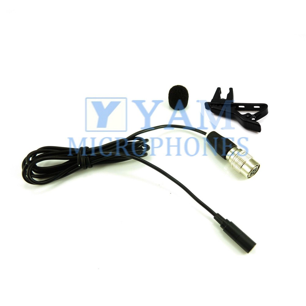 YAM LM3-C4AT-B Black Omni-Directional Lavalier Mic FOR Audio Technica T35 T601