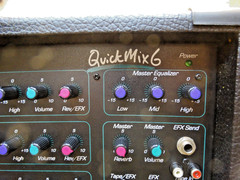 Sound Tech Pro Audio Quick Mix 6 QM6 Powered Mixer/Amplifier