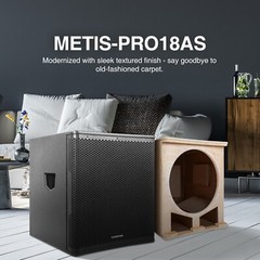 Sound Town 18″ Powered PA DJ Subwoofer 2 Pack 2400W Class-D (METIS-PRO18AS-PAIR)