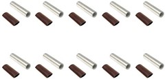 10 pcs 1/0 AWG Gauge Butt Splice Connector Pure Gauge, 10 pieces