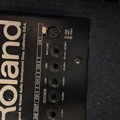 Roland KC-100 60W Instrument Amplifier, 4-Channel, XLR/1/4″ Inputs, Black