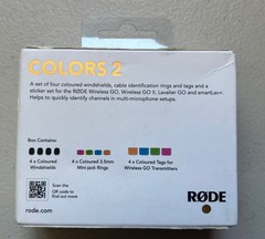 Colors 2 Set for Wireless Go and Lavaliers,Blue/Pink. Orange/Green