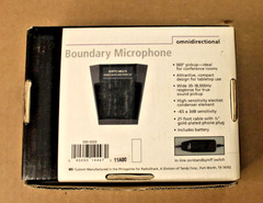 Optimus Black Omnidirectional High-Sensitivity Boundary Microphone (33-3022)