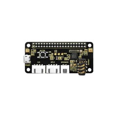 KEYESTUDIO ReSpeaker 2-Mic Pi HAT V1.0 for Raspberry 65mm x 30mm, Black