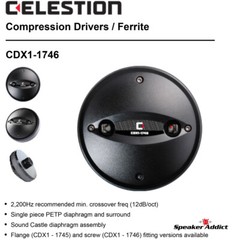 B52 COMP-4-CLS Celestion CDX1-1746 Screw-On Horn Tweeter HF Compression Driver