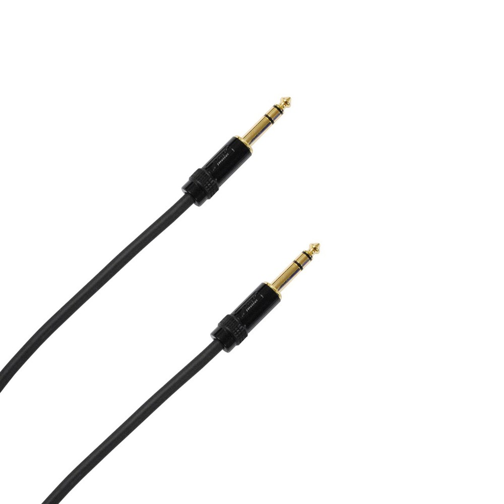 Audio2000’s E08106 1/4″ TRS to 1/4″ TRS 6ft Balanced Patch Cable Stereo