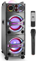 Pyle Bluetooth MP3/USB/SD FM PA Speaker Karaoke System w/ Mic PSUFM1043BT