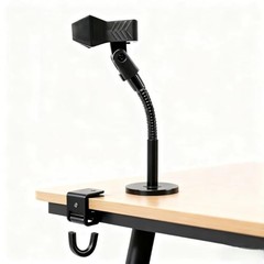 Gooseneck Microphone Stand Desk Mount for Podium,Clip On Microphone
