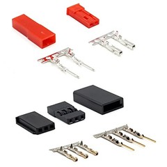 55 Sets Servo Plug Male Female Connector Crimp Pin Cable Kit with Crimping