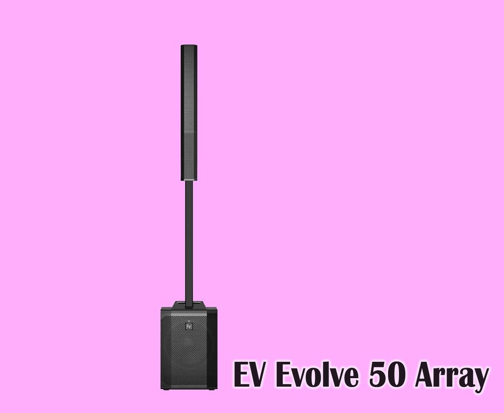 EV Electro-Voice EVOLVE 50 Powered Column Speaker Array 12″ Sub Subwoofer Black