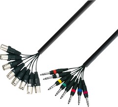 Adam Hall Cables 3 STAR L8 MV 0500 – Multicore Cable 8 x XLR male to 8 x 6.3 …