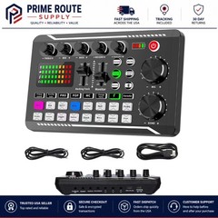 F988 Professional Audio Mixer: Voice Changer & Multi-Platform Compatibility