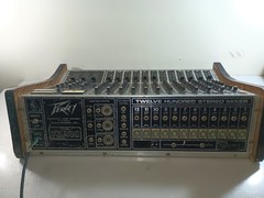 Peavey Twelve Hundred Stereo Mixer Model 1200 – Early Wood-Rear-Output Version