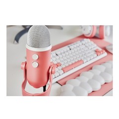 Blue Microphones Yeti Aurora USB Mic Pink Dawn Bundle Boom Arm Shock