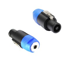Akevland 4-Pole Speakon to 1/4″ Ts Female Adapter (2 Pcs)