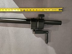 ONE speaker crank up pole for subwoofer, 1-3/8″ both ends, 33” to 44” extension