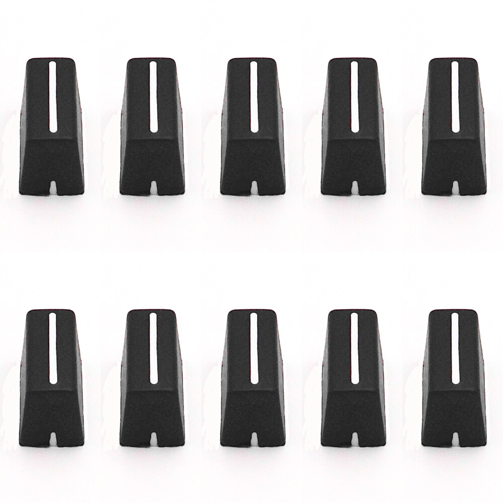 10pcs New Channel Crossfader Fader Cap Knob For RANE 54 56 57 61 62 68 (Black)